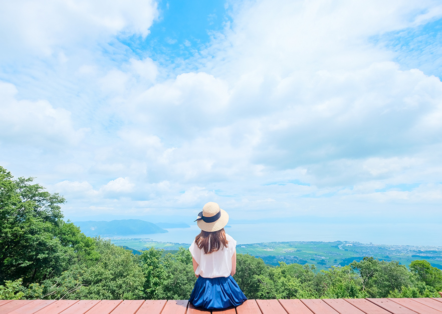 びわ湖のみえる丘